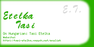 etelka tasi business card